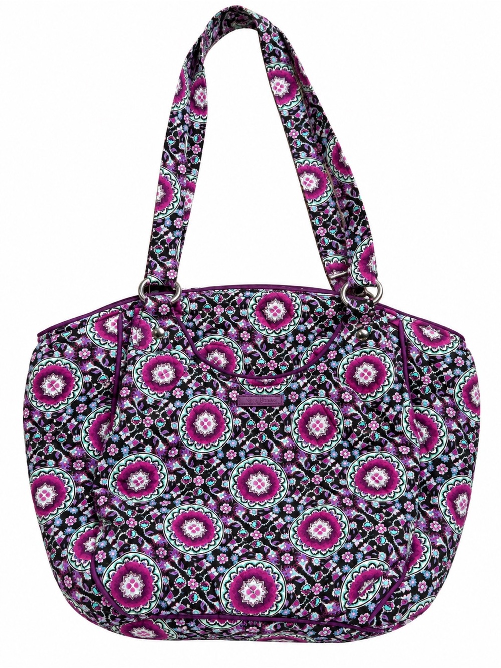 Vera Bradley Purple Floral Quilted Shoulder Bag